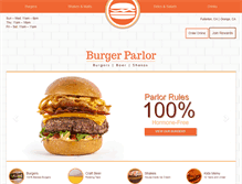 Tablet Screenshot of burgerparlor.com